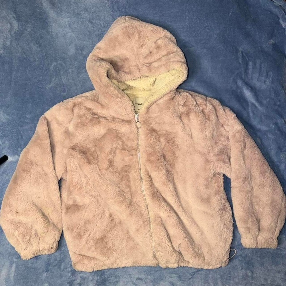 Angel Kiss pink fur jacket‎ women Size XL
